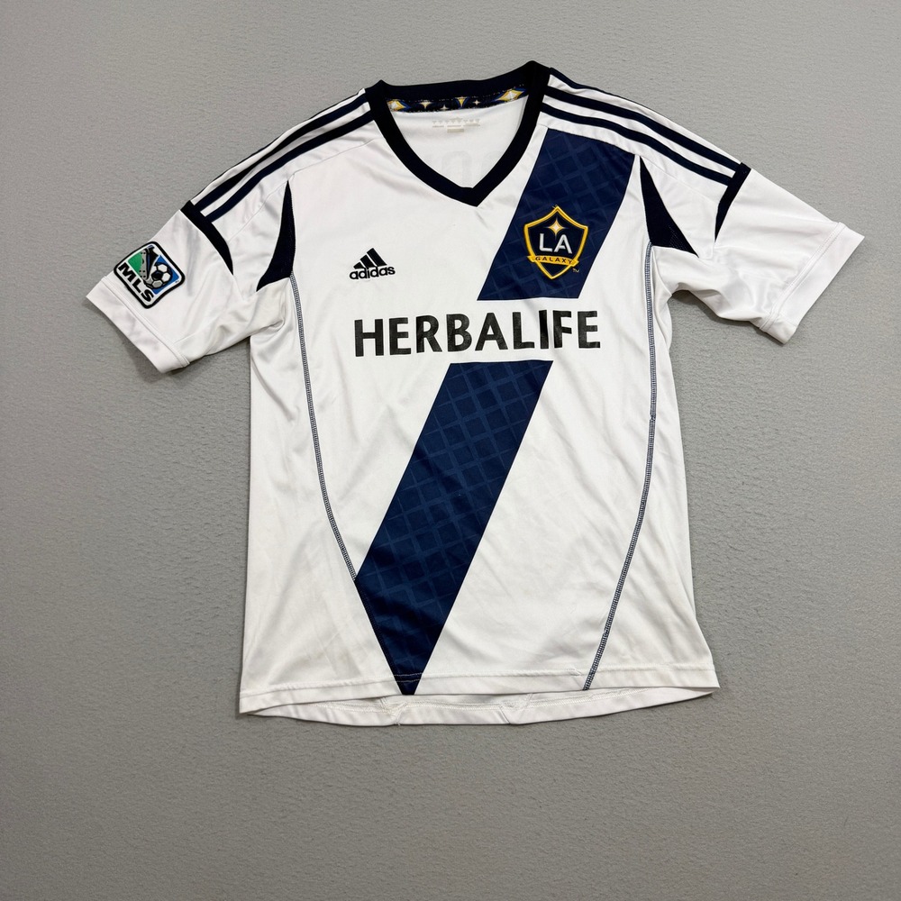 Adidas Soccer Jersey Men's Medium White LA Galaxy Landon Donovan 10 MLS Futbol